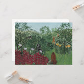 類人猿とヘビの熱帯林（ルソー） カード (正面/裏面インサイチュ)