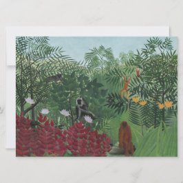 類人猿とヘビの熱帯林（ルソー） カード