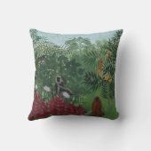 類人猿とヘビの熱帯林（ルソー） クッション (裏面)