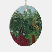 類人猿とヘビの熱帯林(ルソー) セラミックオーナメント (右)
