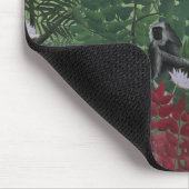 類人猿とヘビの熱帯林（ルソー） マウスパッド (コーナー)