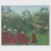 類人猿とヘビの熱帯林（ルソー） ラッピングペーパー (フラット)