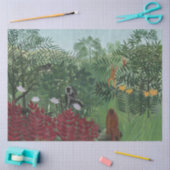 類人猿とヘビの熱帯林(ルソー) 薄葉紙 (クラフト)