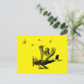 類人猿オン飛行機 ポストカード (スタンド正面)