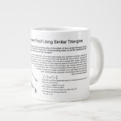 類似三角形を用いたピタゴラスの定理の証明 ジャンボコーヒーマグカップ (正面右)