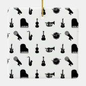 類別ミュージカル楽器カスタムBGカラー セラミックオーナメント (裏面)