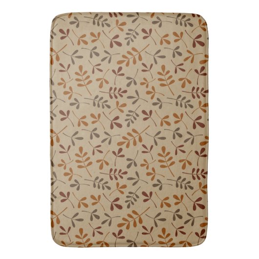 類別紅葉繰り返しパターン バスマット (正面縦)