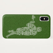 類型ラクロスプレーヤーの電話ケース Case-Mate iPhoneケース (裏面(横))