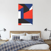 類型幾何学抽象芸術芸術 キャンバスプリント (インサイチュ (寝室))