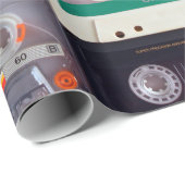 類推型のオーディオカセット・テープ ラッピングペーパー (ロールコーナー)