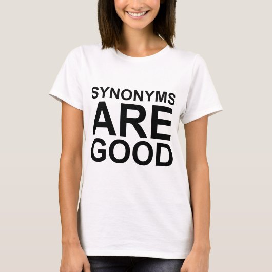 類義語は良い 失礼 おもしろい 言語 お笑い Tシャツ (正面)