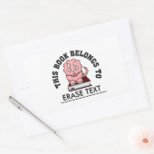 類義語辞典:本が大好き読の恐竜 長方形シール (封筒)