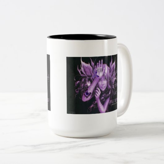 類肉腫症の妖精のコーヒー・マグ ツートーンマグカップ (正面右)