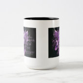 類肉腫症の妖精のコーヒー・マグ ツートーンマグカップ (中央)