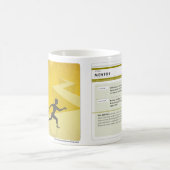 顧問の原型のクラシックで白いマグ コーヒーマグカップ (中央)