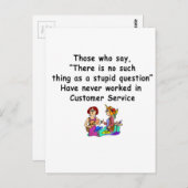 顧客おもしろいサービスことわざ ポストカード (正面/裏面)