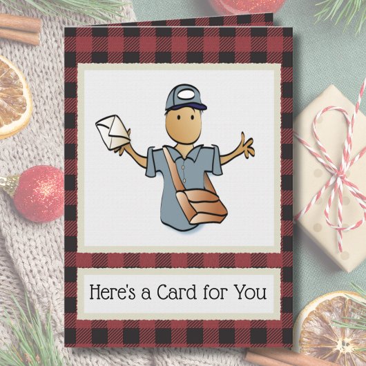 顧客からのポストマンメリークリスマスカード カード