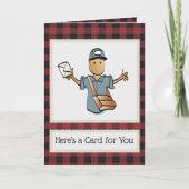 顧客からのポストマンメリークリスマスカード カード (正面)