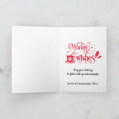 顧客のための獣医ビジネスホリデーカード シーズンカード (内部)