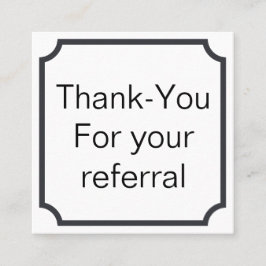 顧客のための紹介またはロイヤリティカード 紹介カード