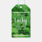 顧客のような顧客を持つのは幸運 ギフトタグ (正面)