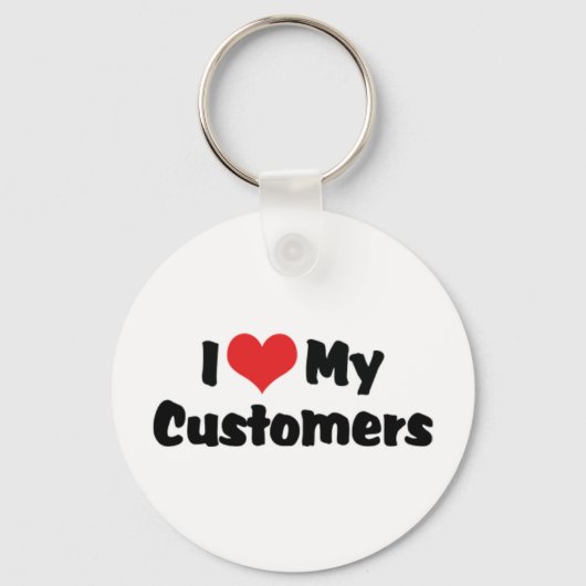顧客のキーチェーンが大好き キーホルダー (正面)