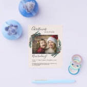 顧客のクリスマス写真フライヤー チラシ (シングル)