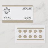 顧客のロイヤリティの名刺 ロイヤリティカード (正面/裏面)