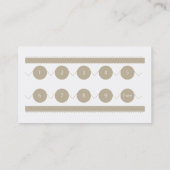 顧客のロイヤリティの名刺 ロイヤリティカード (裏面)