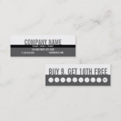 顧客のロイヤリティの名刺(買物9は1つを、自由得ます) ロイヤリティカード (正面/裏面)