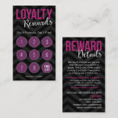 顧客のロイヤリティは名刺に報酬を与えます ロイヤリティカード (正面/裏面)