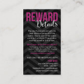 顧客のロイヤリティは名刺に報酬を与えます ロイヤリティカード (裏面)