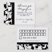 顧客のロイヤリティカード ロイヤリティカード (正面/裏面)