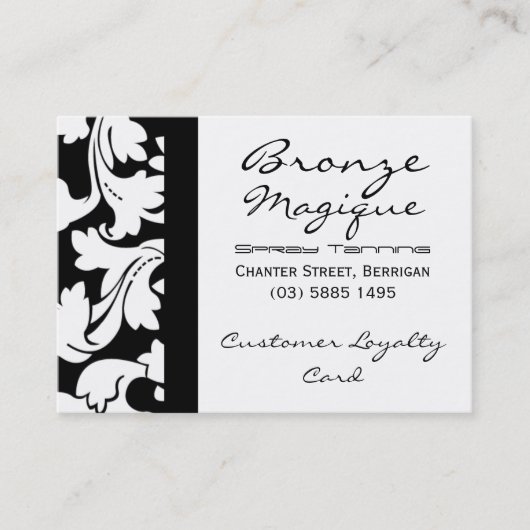 顧客のロイヤリティカード ロイヤリティカード (正面)