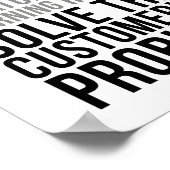 顧客の問題を解決する ポスター (角)