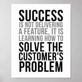 顧客の問題を解決する ポスター