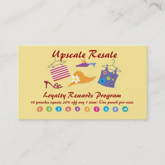 顧客の報酬 ロイヤリティカード (正面)