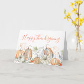 顧客の幸せな感謝祭 カード (黄色い花)