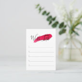 顧客の欲しい物のリスト- Lipsense 名刺 (スタンド正面)