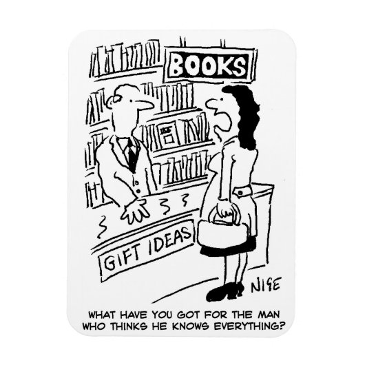 顧客を有する書店の書店 マグネット (縦)