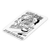 顧客を有する書店の書店 マグネット (左側)