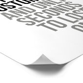 顧客を見つけるのに数カ月かかる ポスター (角)