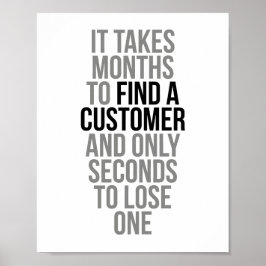 顧客を見つけるのに数カ月かかる ポスター