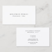 顧客エレガントプロフェッショナルモダンミニマル可愛 名刺 (正面/裏面)