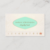 顧客エレガントロイヤリティ10パンチカード ロイヤリティカード (正面)