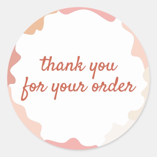 顧客サンキューカード ラウンドシール (正面)