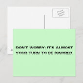 顧客サービスの番号パーソナライズされたを取る ポストカード (正面/裏面)