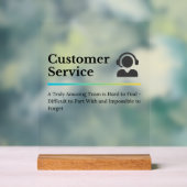 顧客サービスの評価 アクリルサイン (ニュートラル)