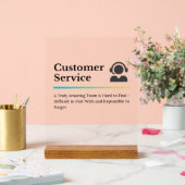 顧客サービスの評価 アクリルサイン (ウェディング)