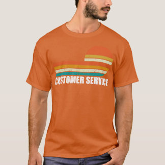 顧客サービスの逆ヴィンテージジョブ Tシャツ